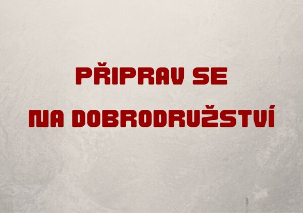 Zadní strana dárkového certifikátu s textem "Připrav se na dobrodružství" pro únikovou hru v Ostravě. Připrav se na únikovku !